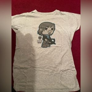 Daryl Dixon Walking Dead Light Gray FUNKO T-Shirt, Size Large